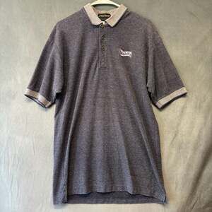 Inner Harbor Welch's Polo Shirt Short Sleeve Gray Textured Logo Mens Large